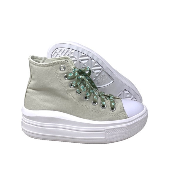 Converse Chuck Taylor Move Platform High Gray Women Canvas Size Sneakers A00838C - Picture 5 of 9